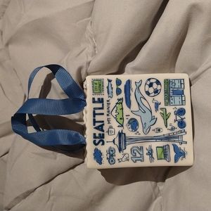 Starbucks Seattle Been There Series Tote Bag Gift Card Holder and Ornament